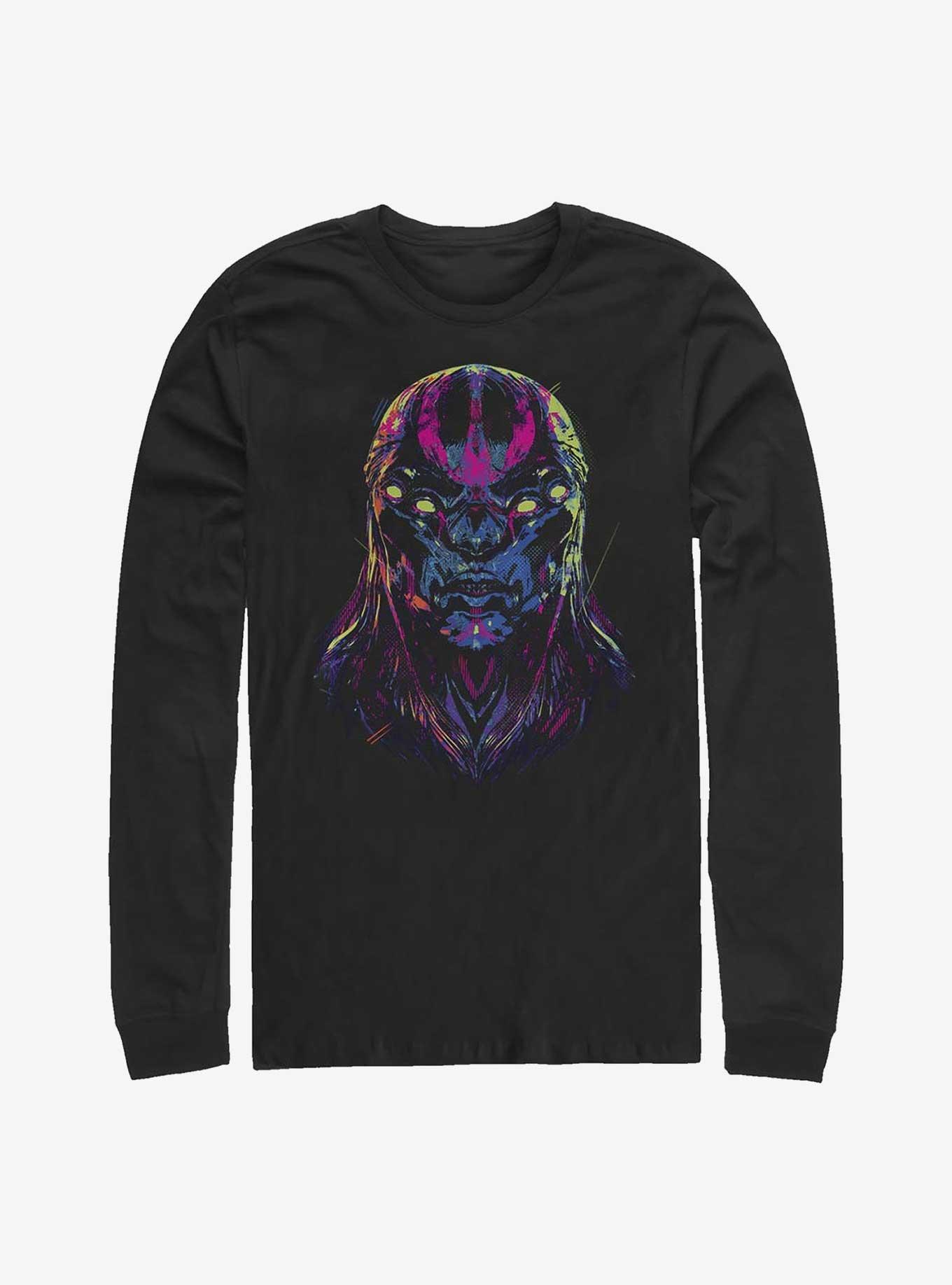 Marvel Eternals Kro Devious Face Long-Sleeve T-Shirt, BLACK, hi-res