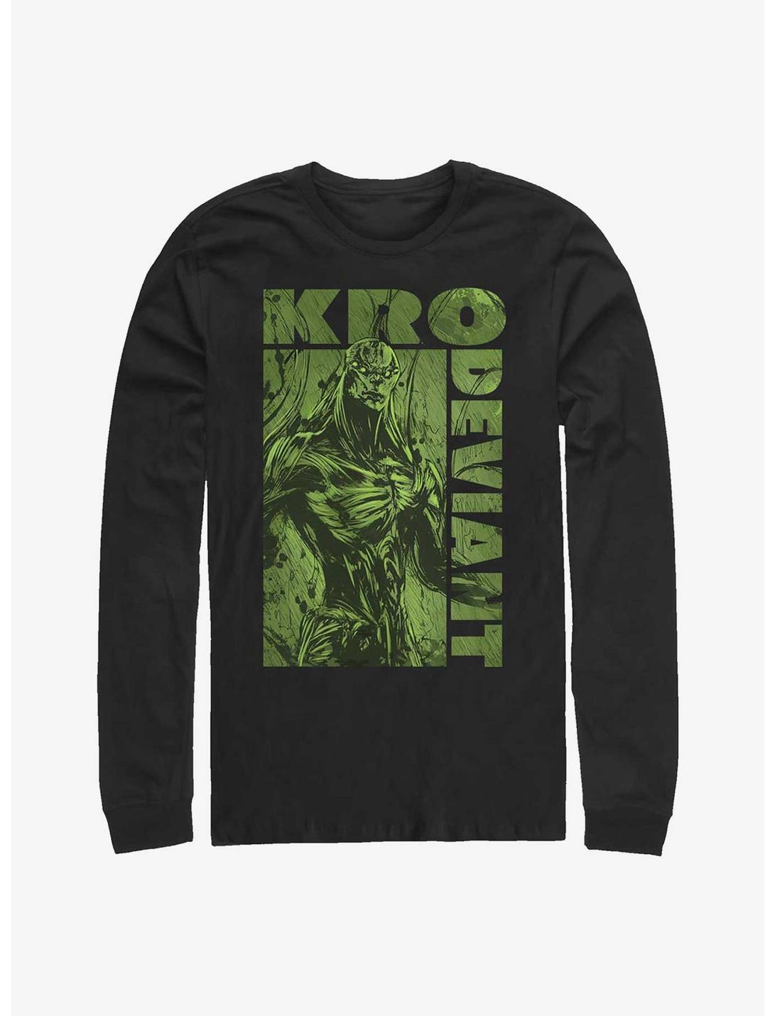 Marvel Eternals Green Kro Deviant Long-Sleeve T-Shirt, BLACK, hi-res