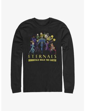 Marvel Eternals Cartoon Group Shot Long-Sleeve T-Shirt, , hi-res