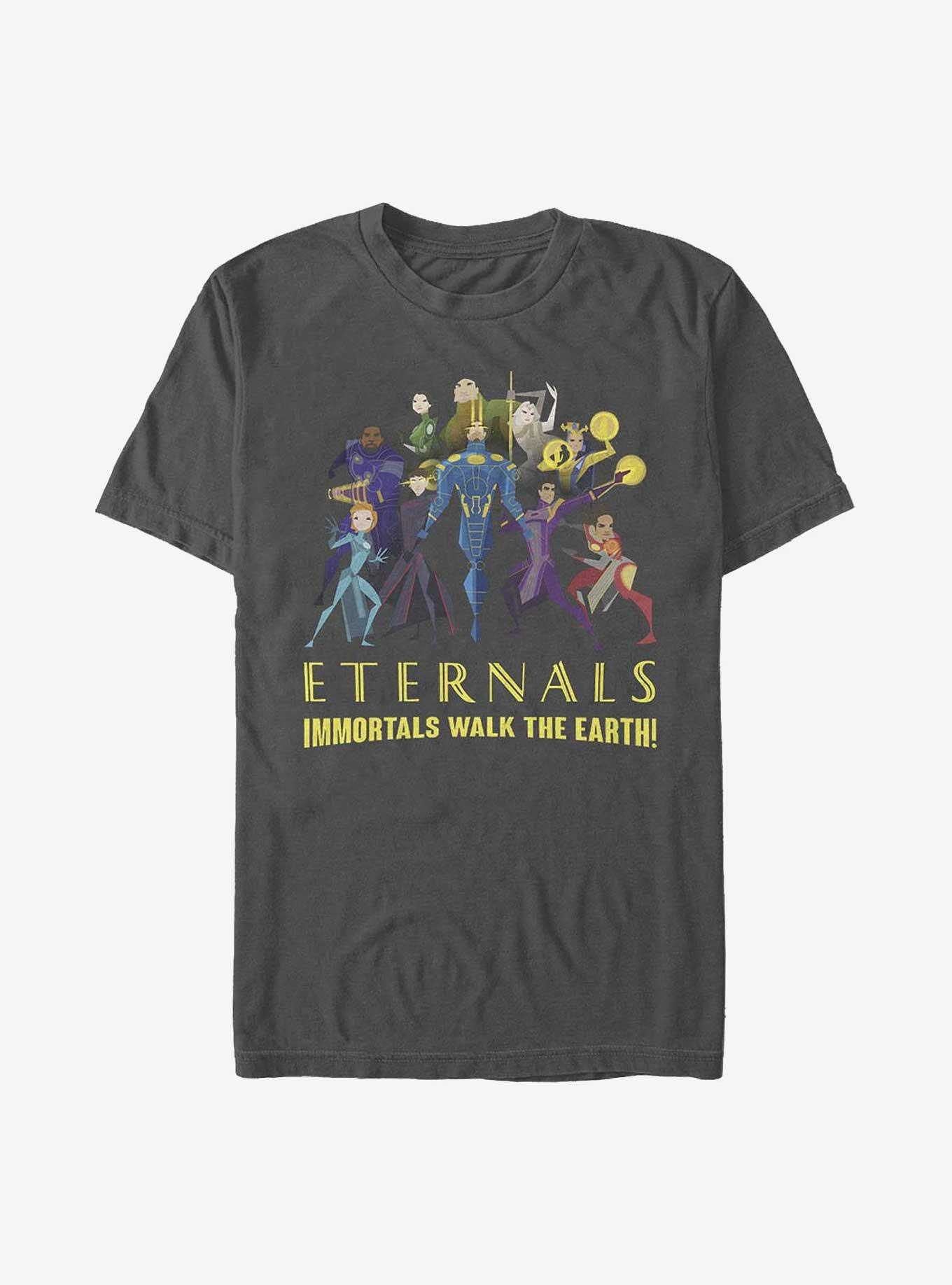 Marvel Eternals Cartoon Group Shot T-Shirt, , hi-res
