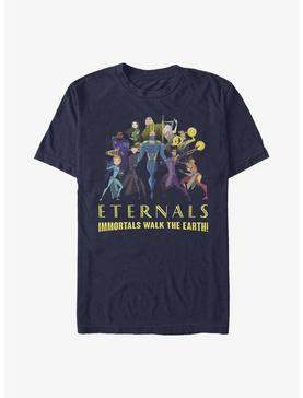 Marvel Eternals Cartoon Group Shot T-Shirt, NAVY, hi-res