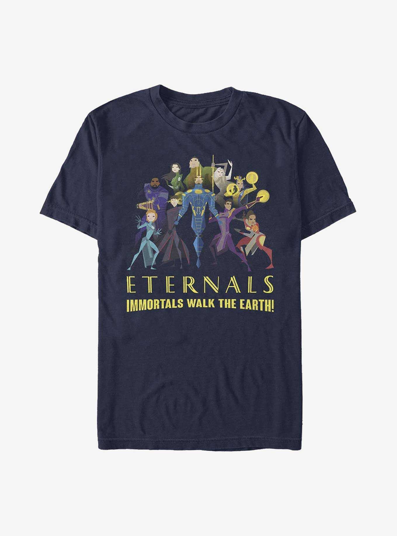 Marvel Eternals Cartoon Group Shot T-Shirt, , hi-res