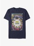 Marvel Eternals Vintage Comic Book Cover The Uni-Mind T-Shirt, NAVY, hi-res