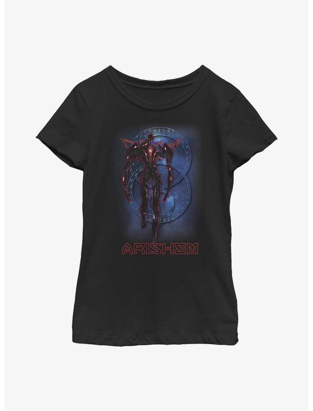 Marvel Eternals Arishem Galaxy Youth Girls T-Shirt, BLACK, hi-res