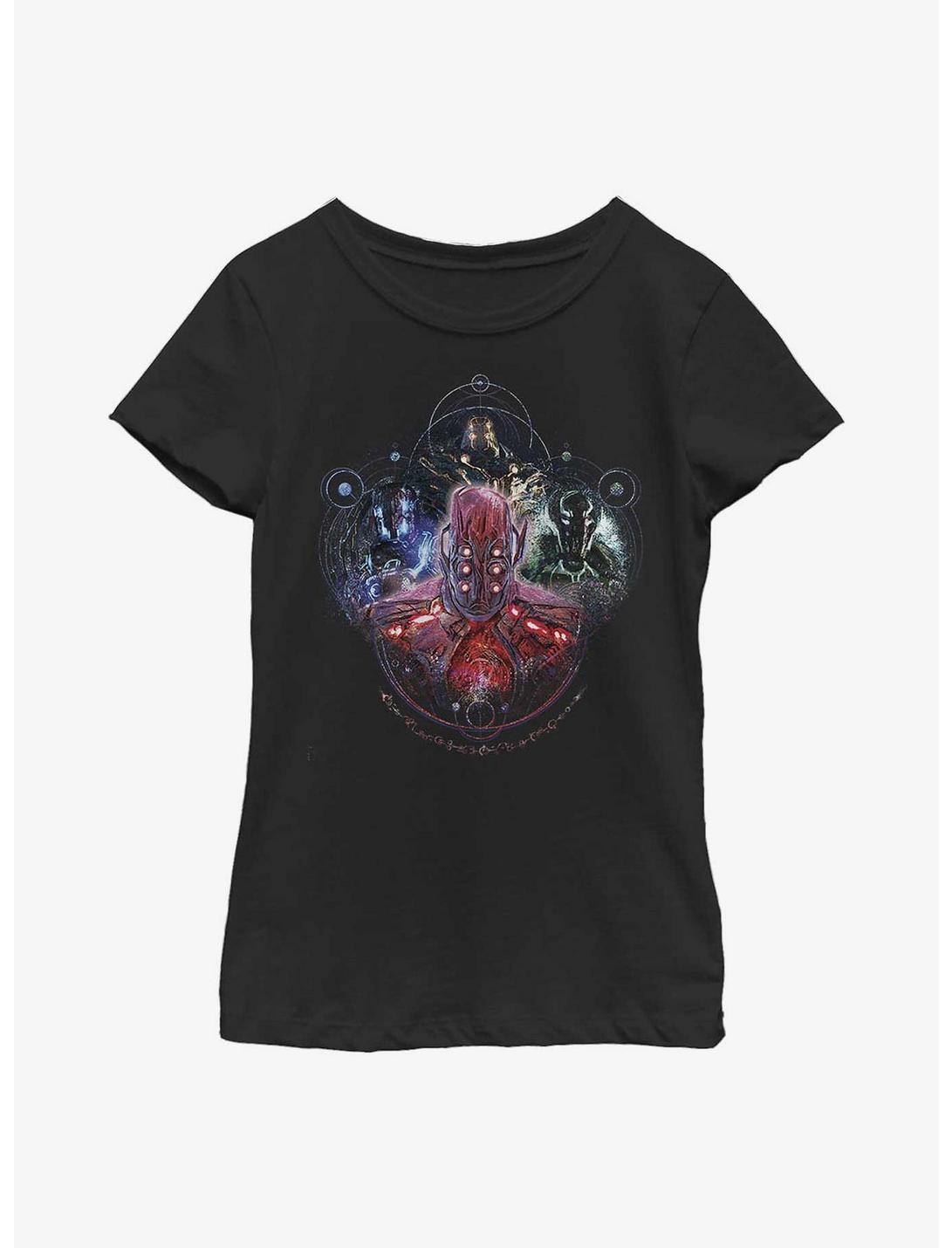 Marvel Eternals Four Celestials Youth Girls T-Shirt, BLACK, hi-res