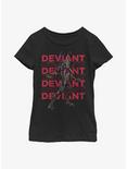 Marvel Eternals Kro Deviant Repeating Youth Girls T-Shirt, BLACK, hi-res