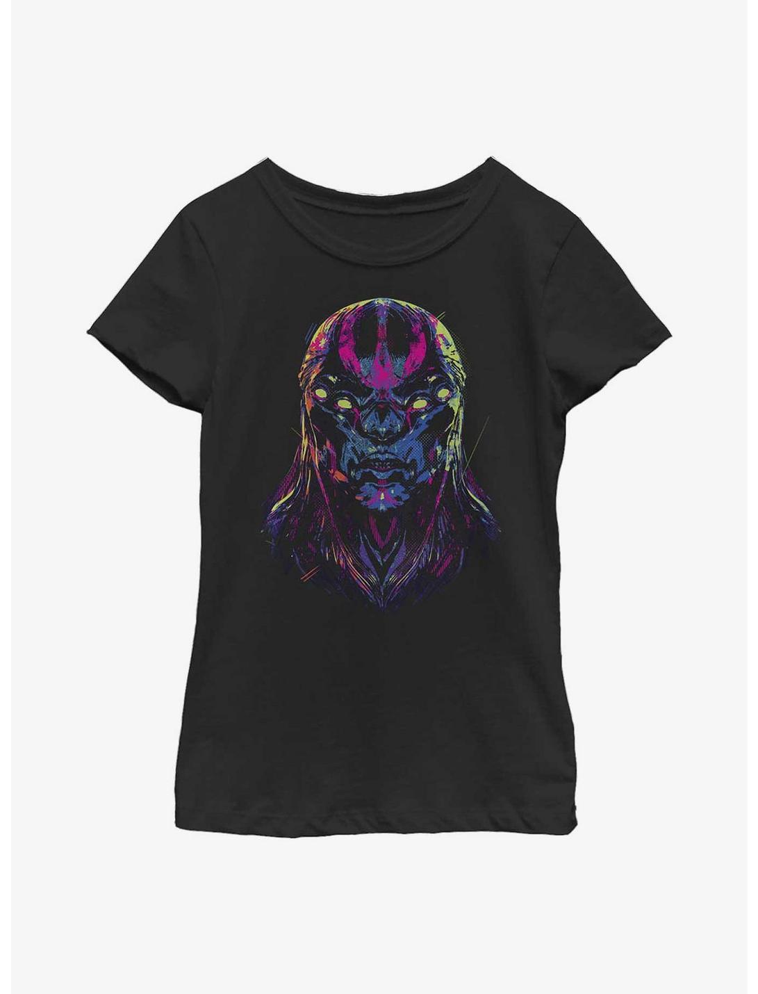 Marvel Eternals Kro Devious Face Youth Girls T-Shirt, BLACK, hi-res