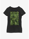 Marvel Eternals Green Kro Deviant Youth Girls T-Shirt, BLACK, hi-res