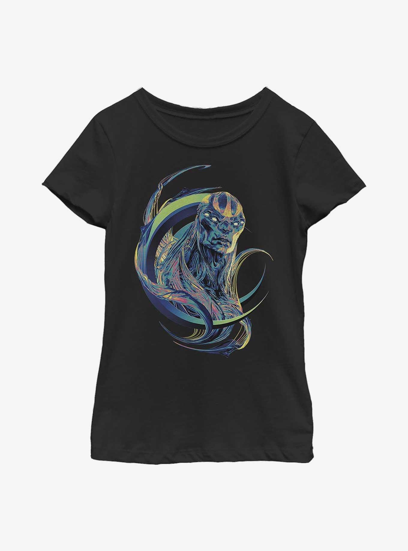 Marvel Eternals Kro Multicolor Youth Girls T-Shirt, BLACK, hi-res