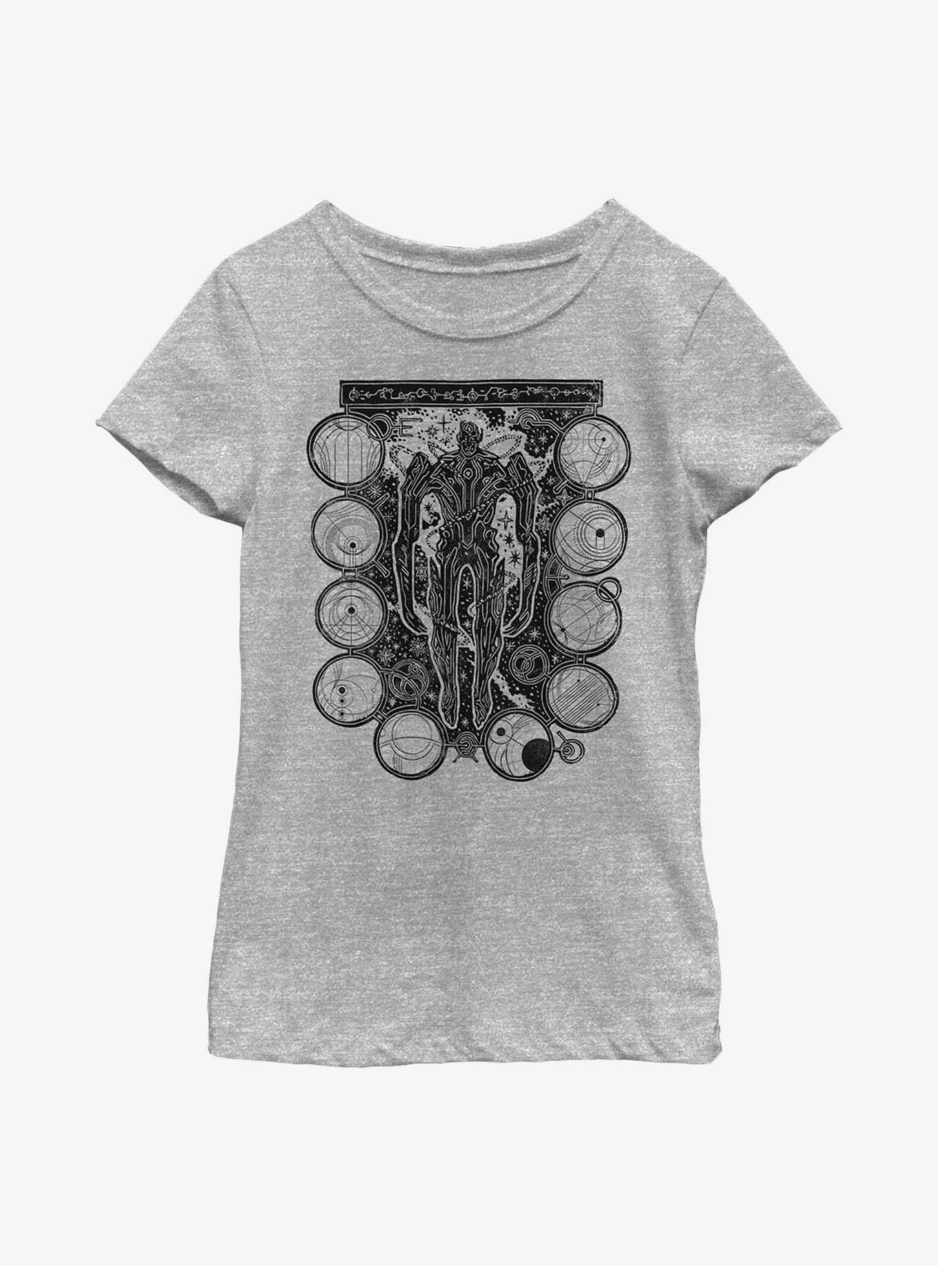 Marvel Eternals Arishem Wood Stamp Youth Girls T-Shirt, , hi-res