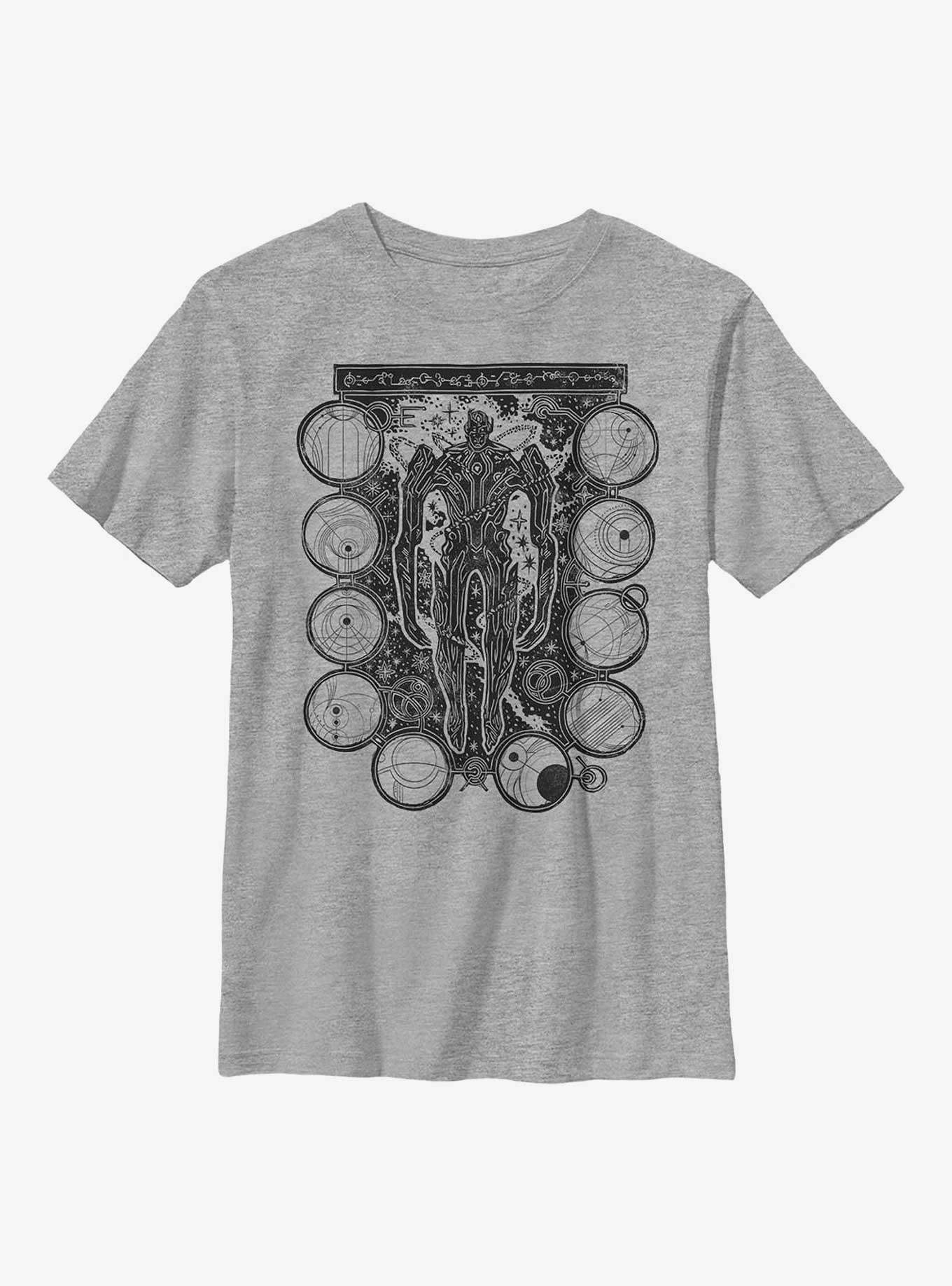 Marvel Eternals Arishem Wood Stamp Youth T-Shirt, , hi-res