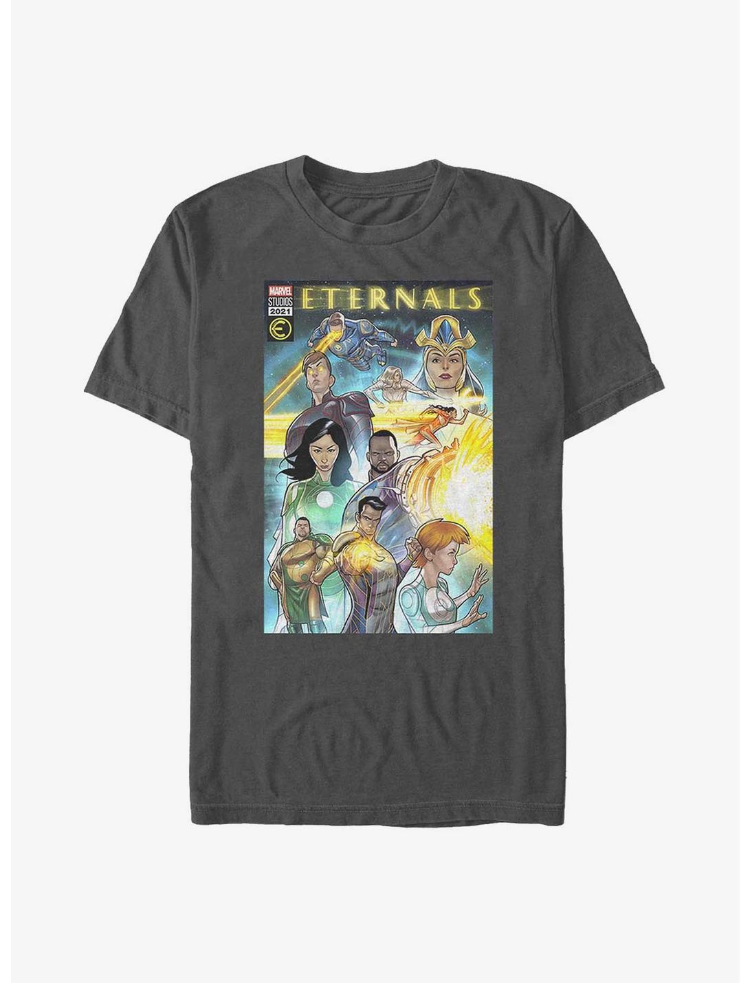 Marvel Eternals Comic Book Cover T-Shirt, CHARCOAL, hi-res