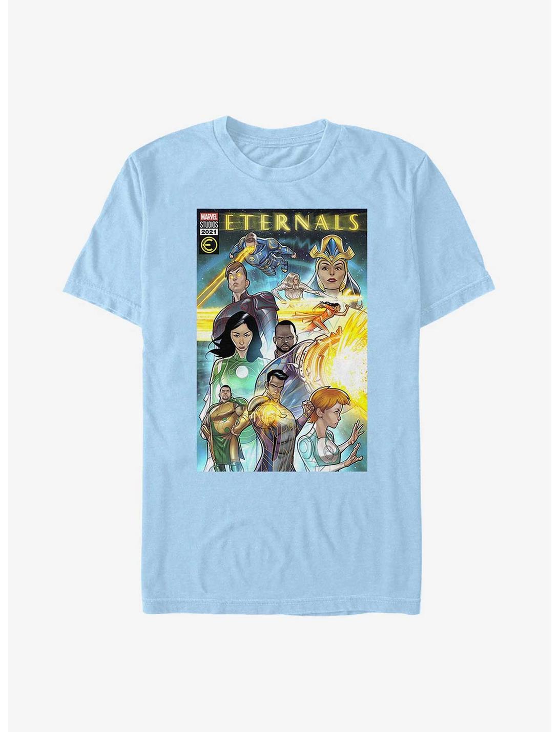 Marvel Eternals Comic Book Cover T-Shirt, LT BLUE, hi-res