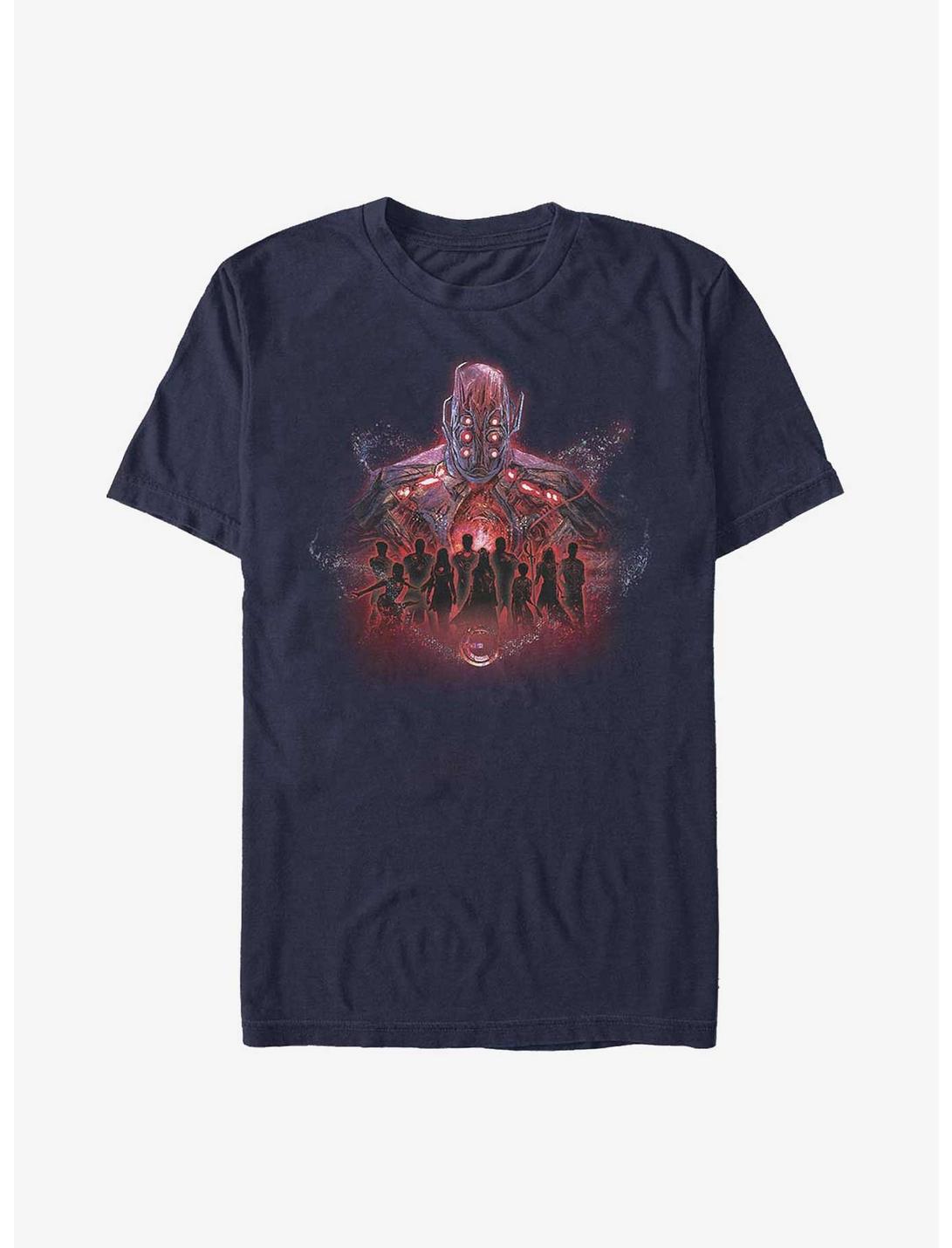 Marvel Eternals Celestial Looking Over Group T-Shirt, NAVY, hi-res