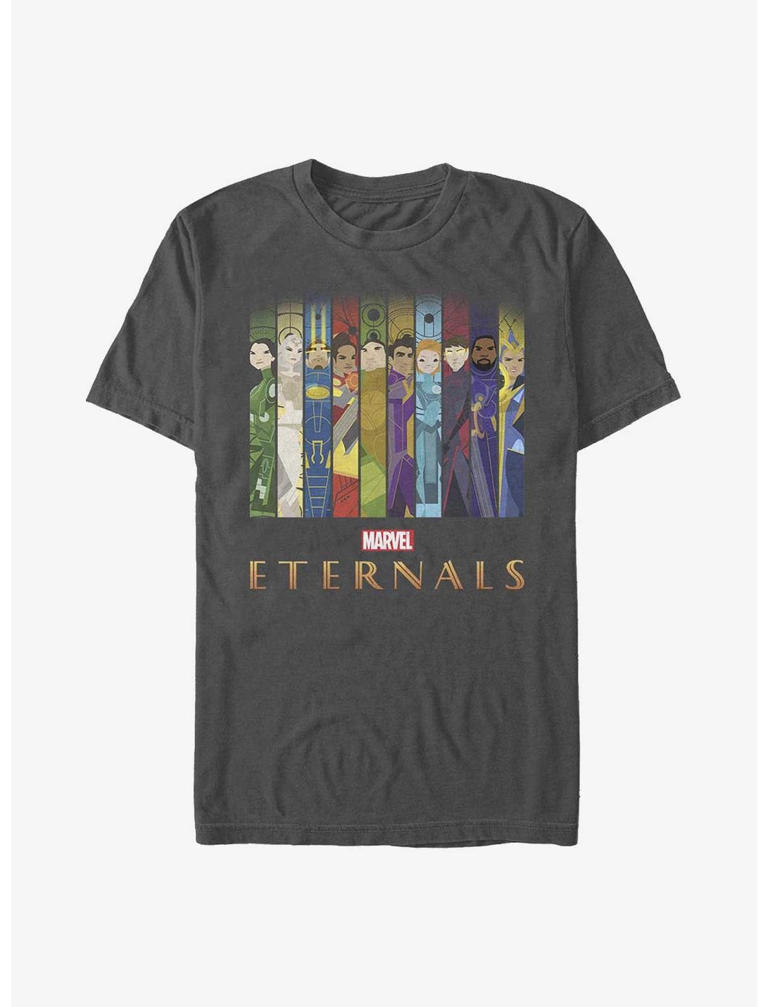 Marvel Eternals Vertical Panels T-Shirt, CHARCOAL, hi-res