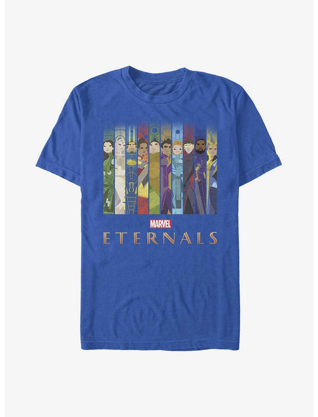 Marvel Eternals Vertical Panels T-Shirt, ROYAL, hi-res