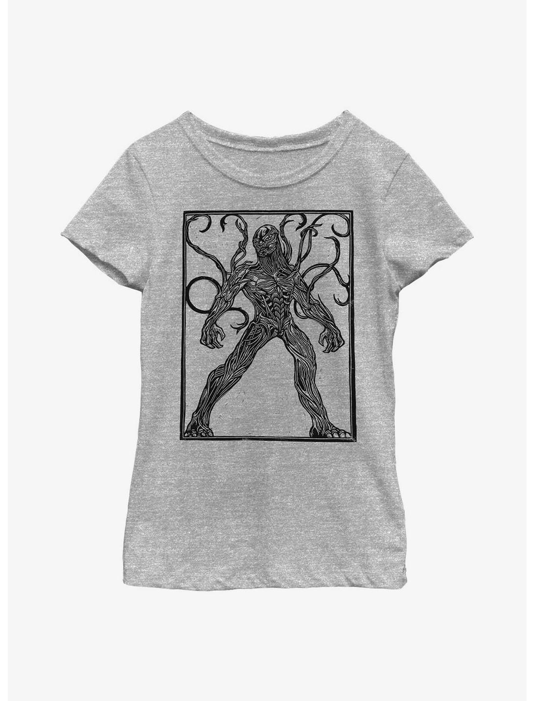 Marvel Eternals Kro Woodcut Youth Girls T-Shirt, ATH HTR, hi-res