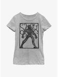 Marvel Eternals Kro Woodcut Youth Girls T-Shirt, ATH HTR, hi-res