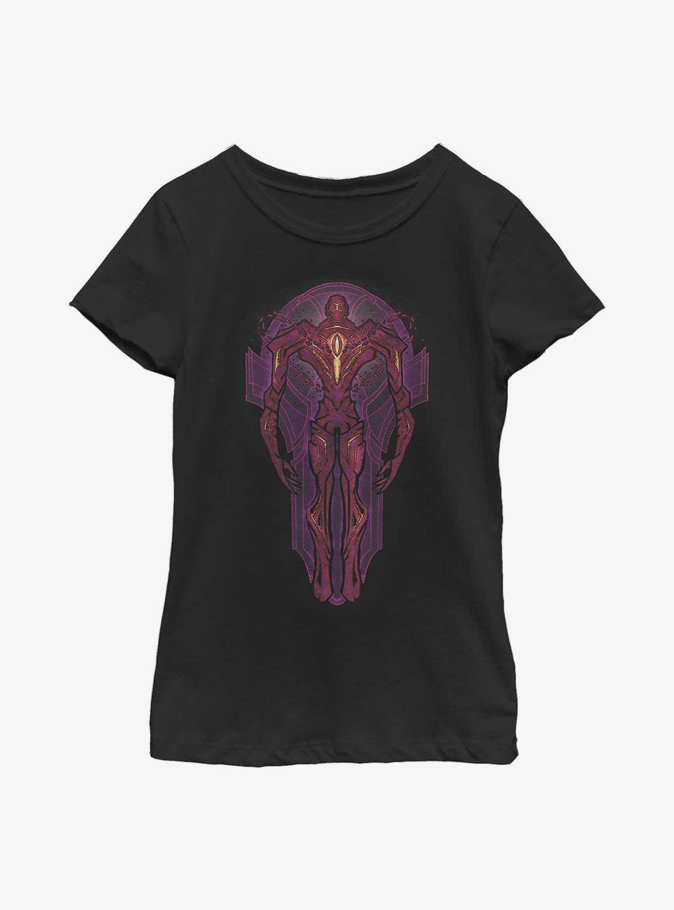 Marvel Eternals Stained Glass Celestial Youth Girls T-Shirt, , hi-res