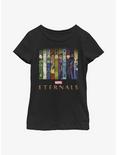 Marvel Eternals Vertical Panels Youth Girls T-Shirt, BLACK, hi-res