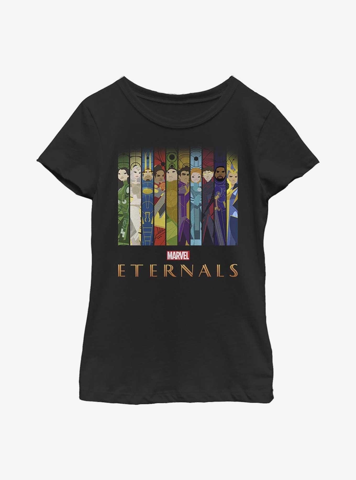 Marvel Eternals Vertical Panels Youth Girls T-Shirt, , hi-res
