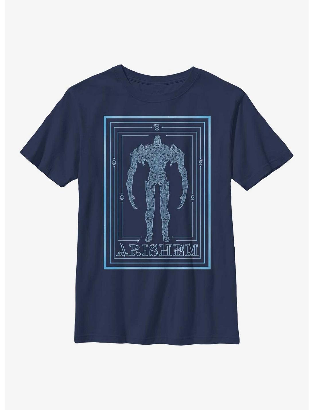 Marvel Eternals Arishem Poster Youth T-Shirt, NAVY, hi-res