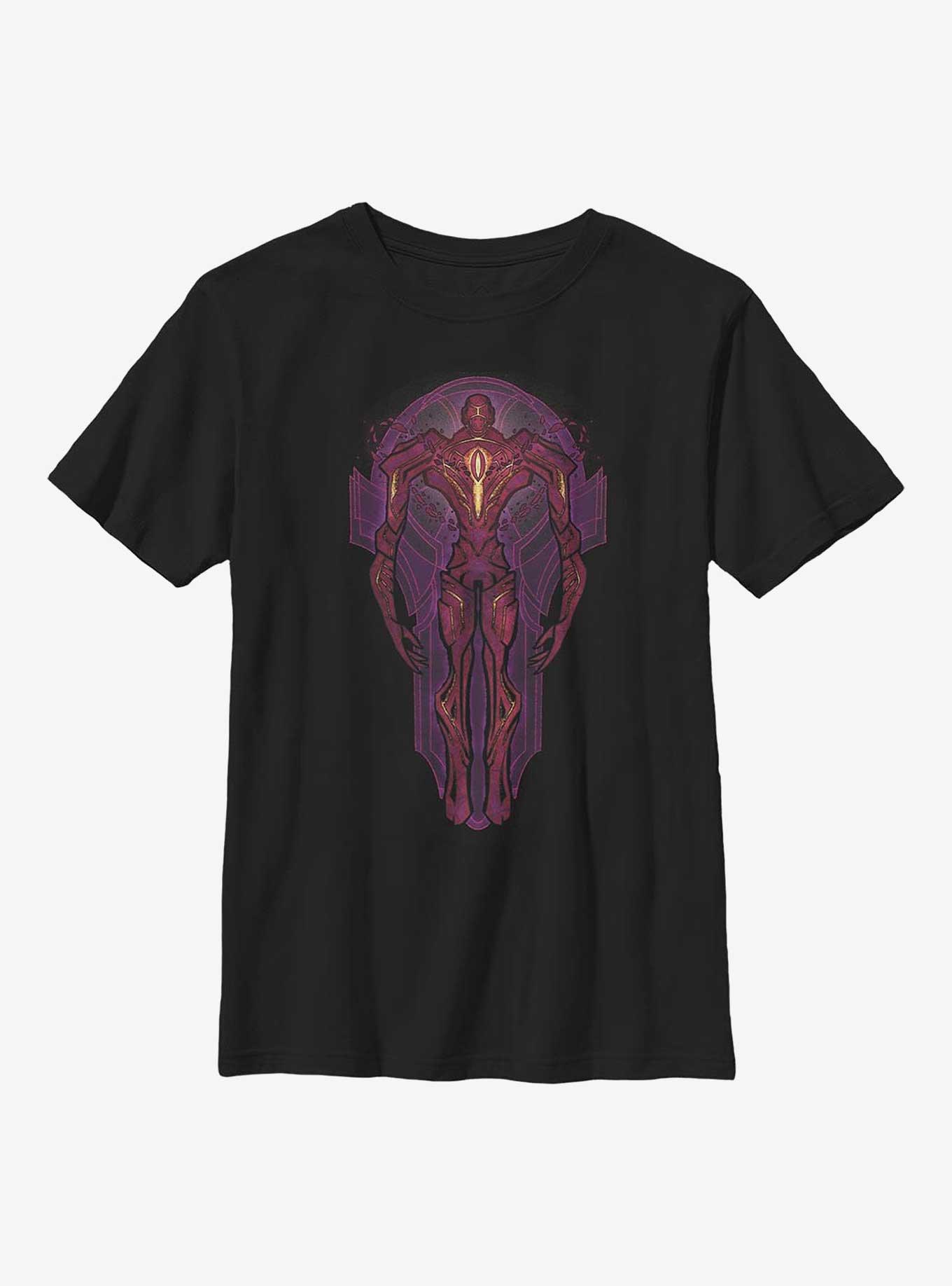Marvel Eternals Stained Glass Celestial Youth T-Shirt, BLACK, hi-res