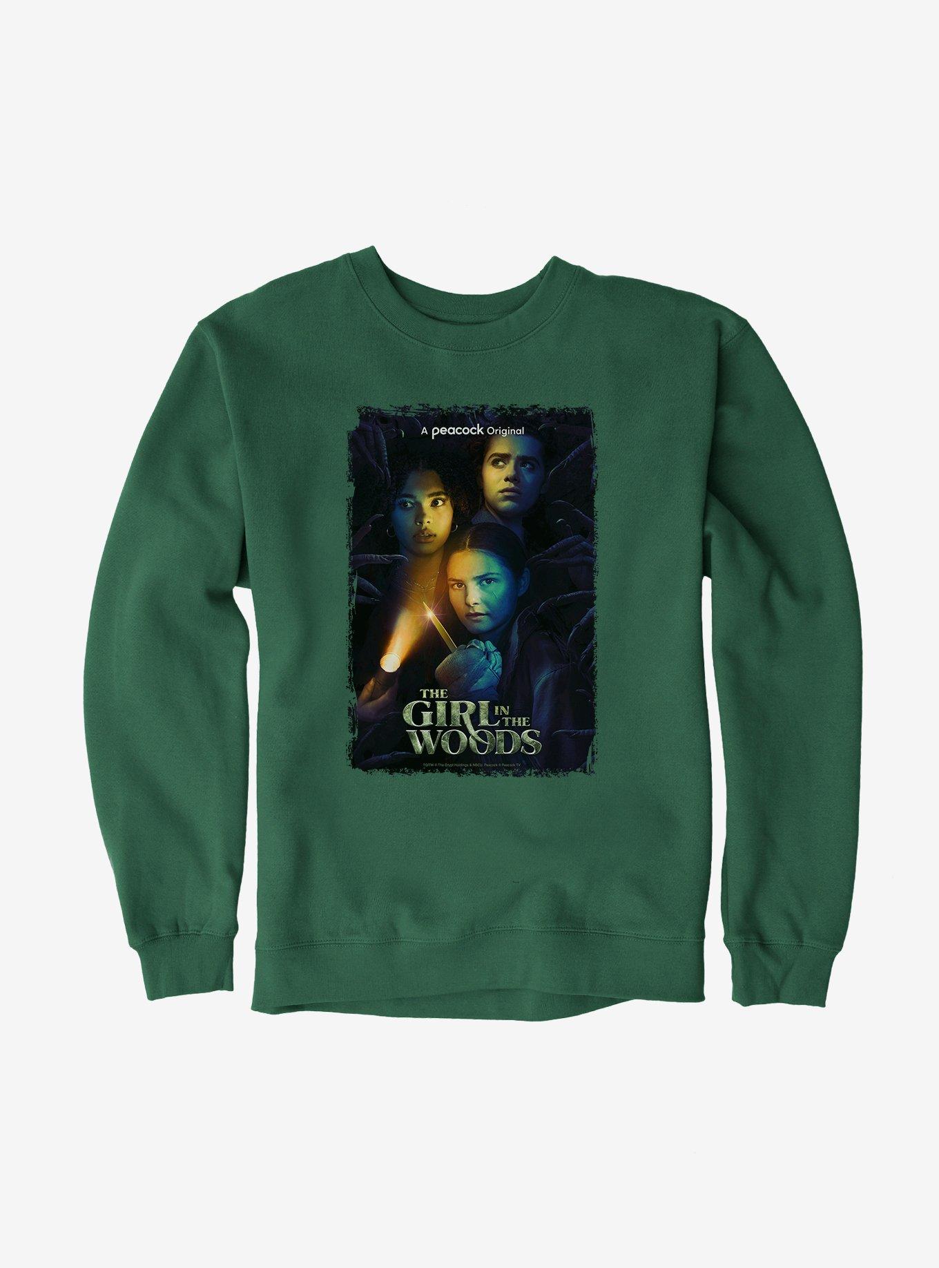 Peacock TV Girl In The Woods Series Poster Sweatshirt, , hi-res