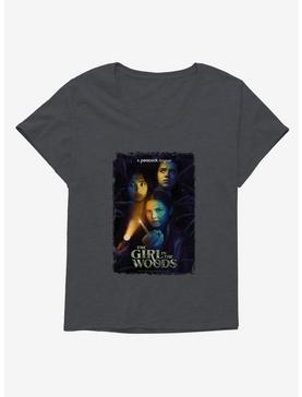 Peacock TV Girl In The Woods Series Poster Girls T-Shirt Plus Size, CHARCOAL HEATHER, hi-res