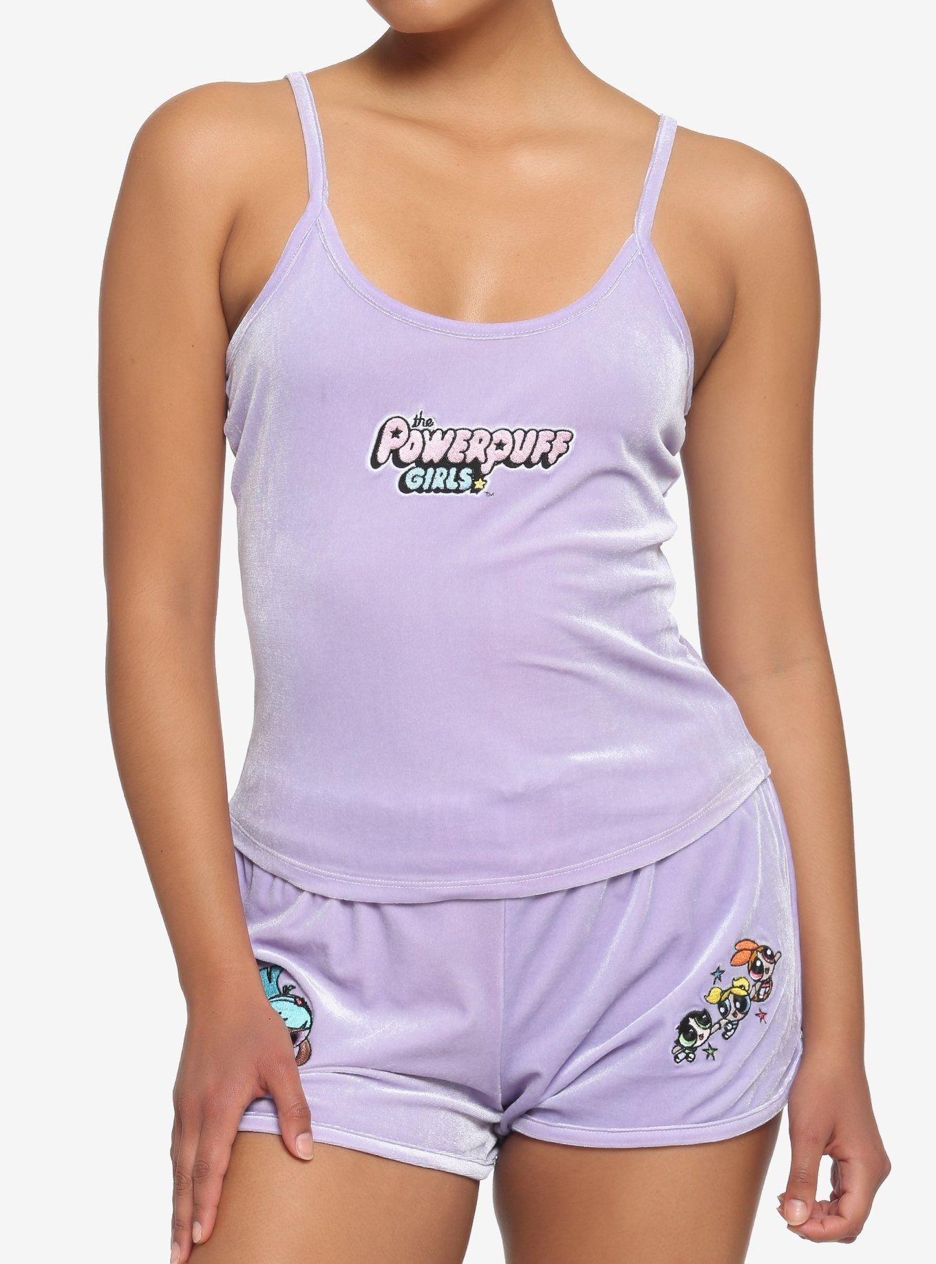 The Powerpuff Lavender Velour Girls Cami, LAVENDER, hi-res