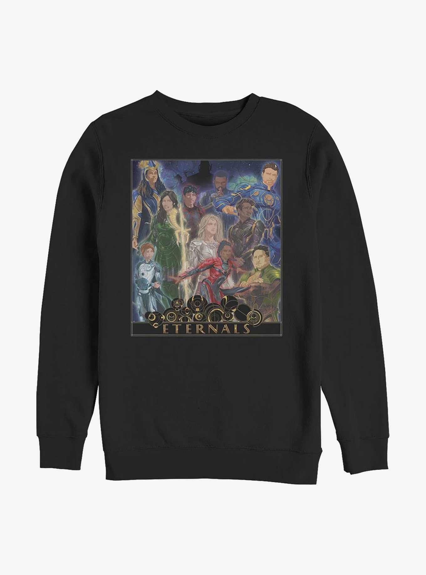 Marvel Eternals Gold Frame Poster Sweatshirt, , hi-res