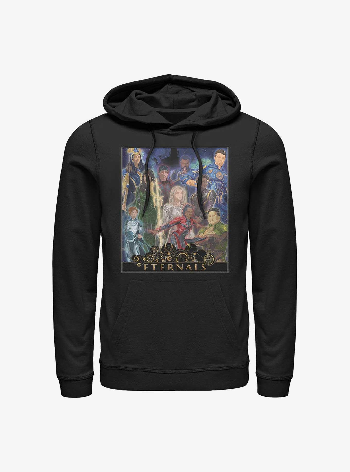 Marvel Eternals Gold Frame Poster Hoodie, , hi-res