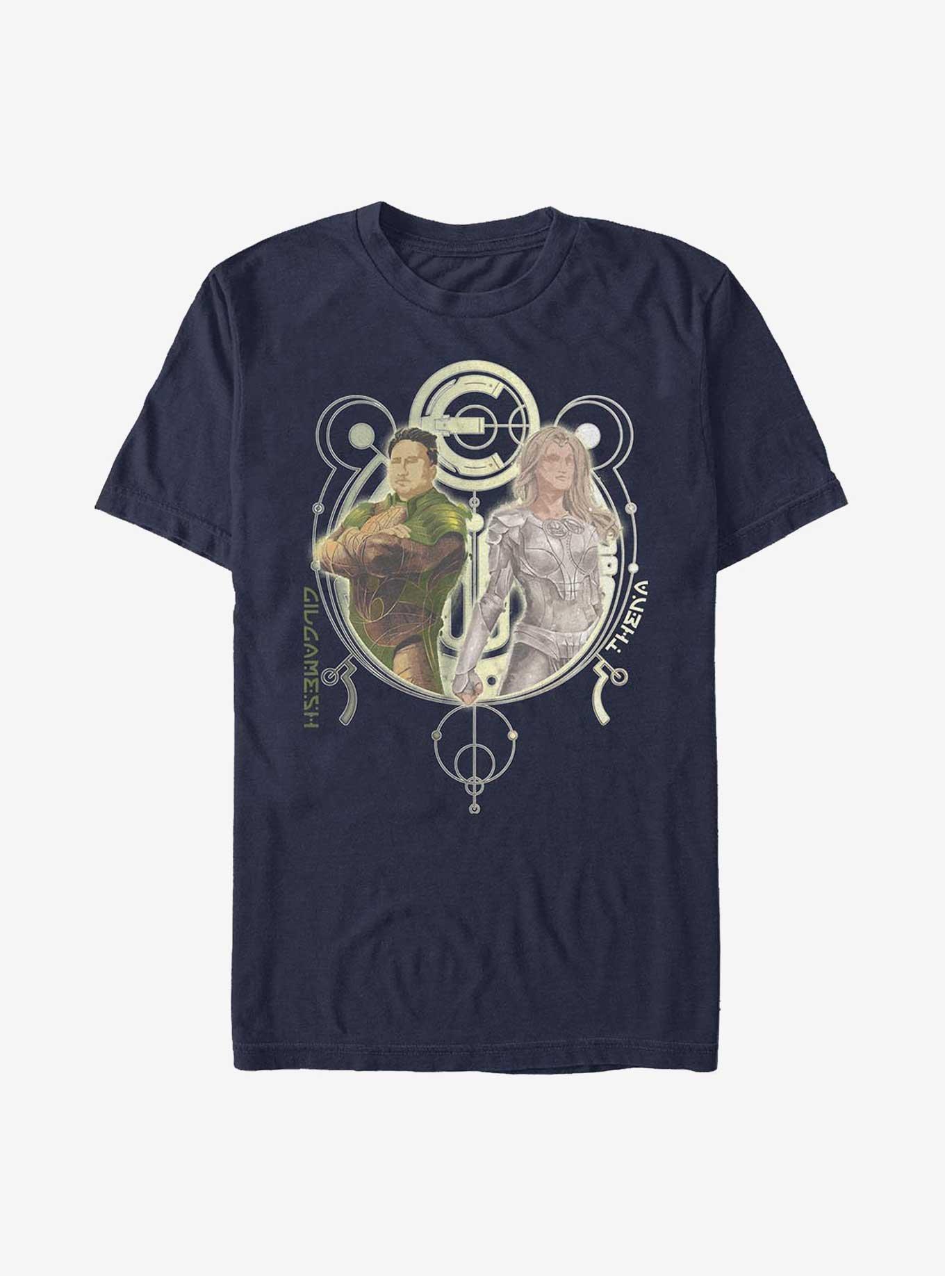 Marvel Eternals Gilgamesh & Thena Duo T-Shirt, NAVY, hi-res