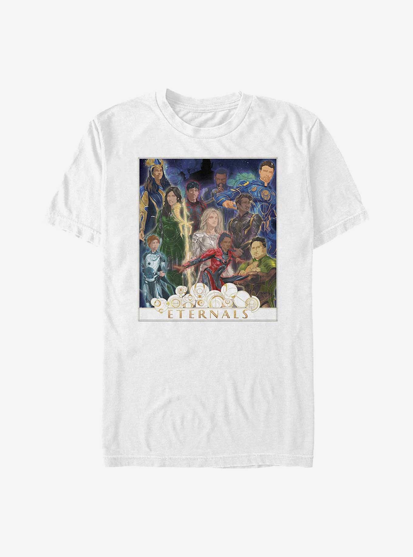 Marvel Eternals Gold Frame Poster T-Shirt, , hi-res