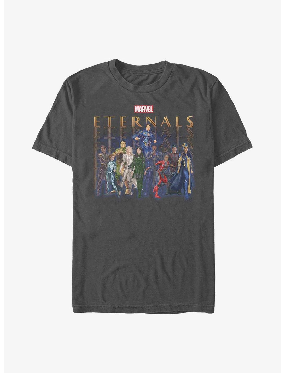Marvel Eternals Eternals Group Repeating T-Shirt, CHARCOAL, hi-res
