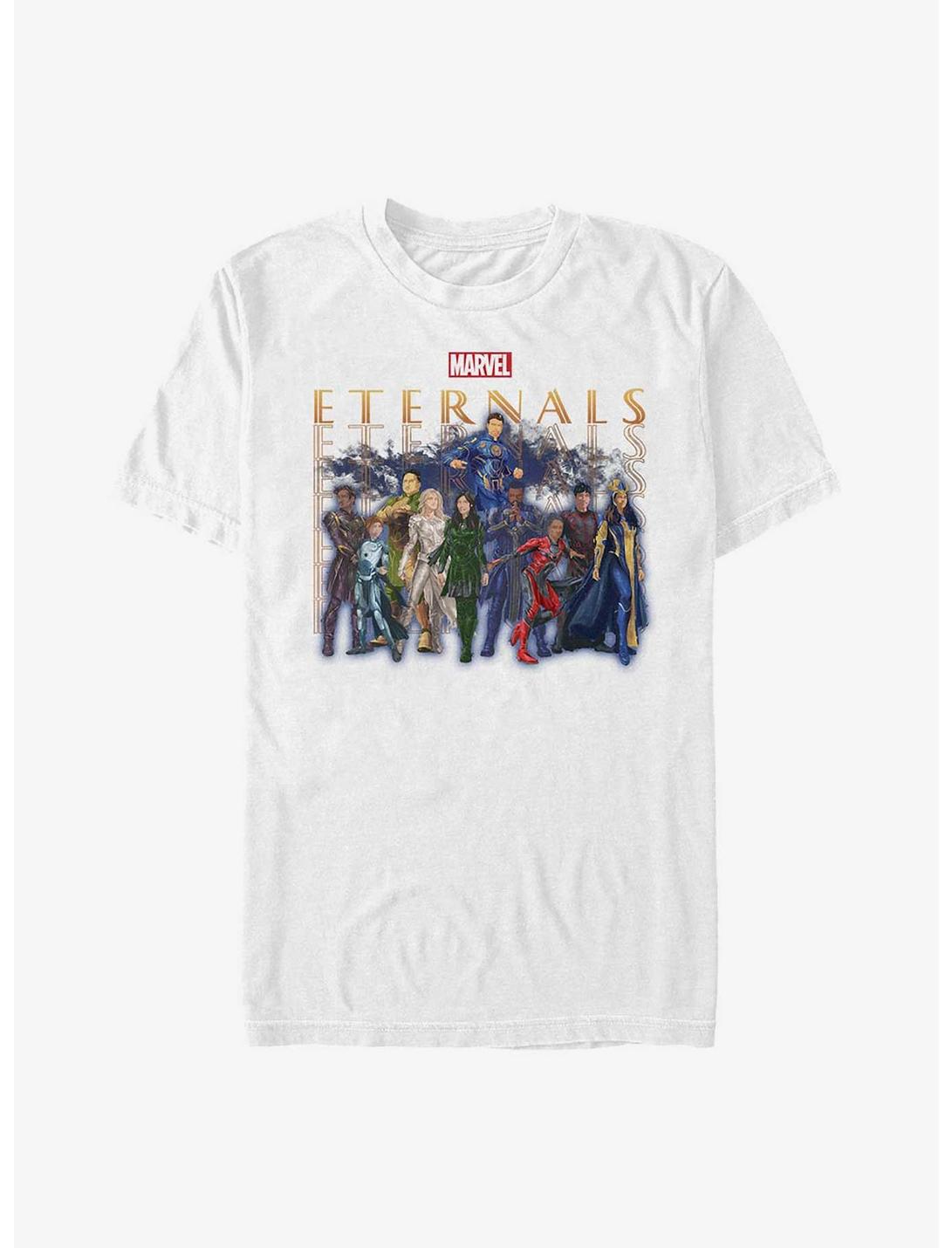 Marvel Eternals Eternals Group Repeating T-Shirt, WHITE, hi-res