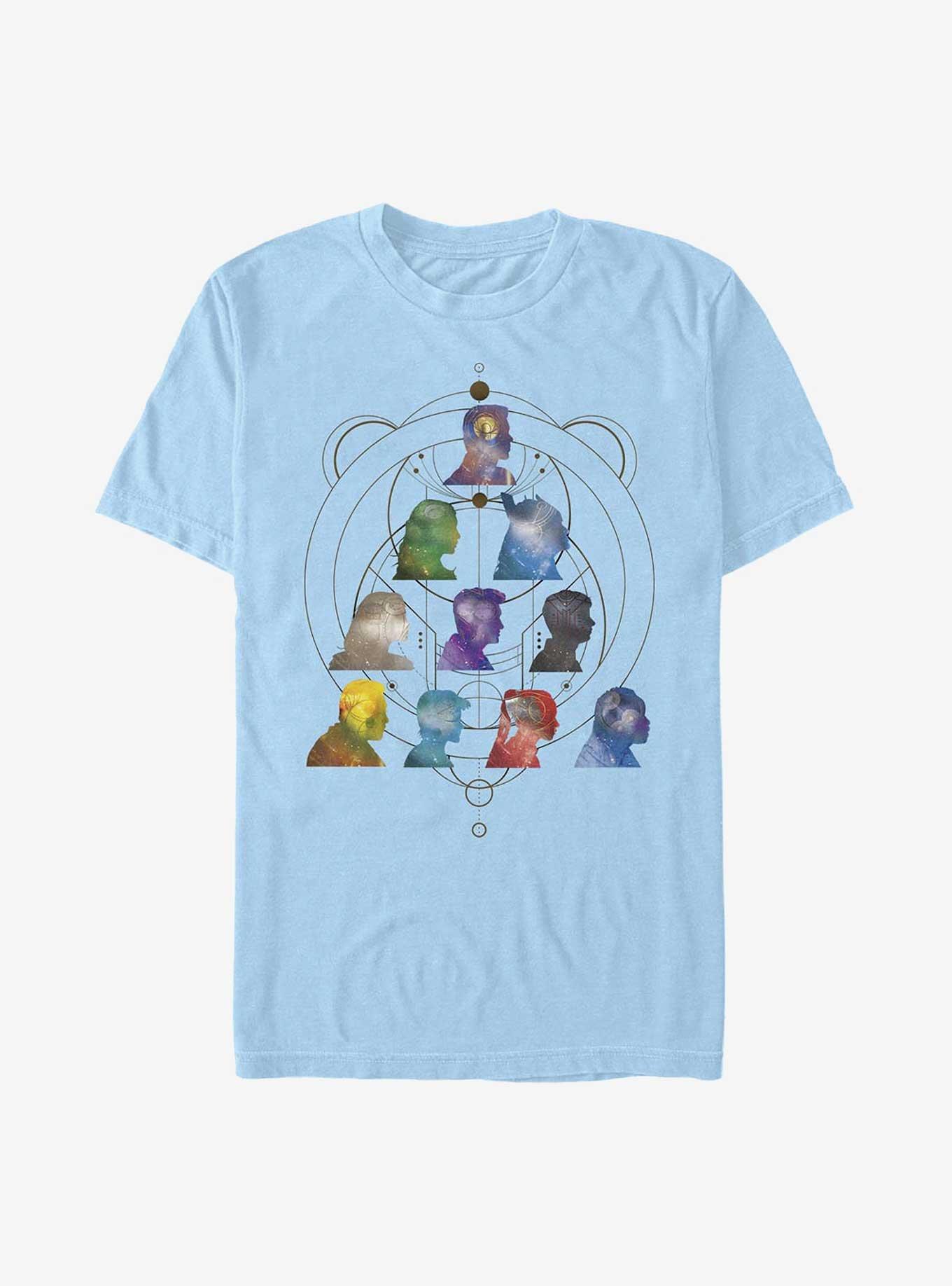 Marvel Eternals Silhouette Heads Pyramid T-Shirt, , hi-res