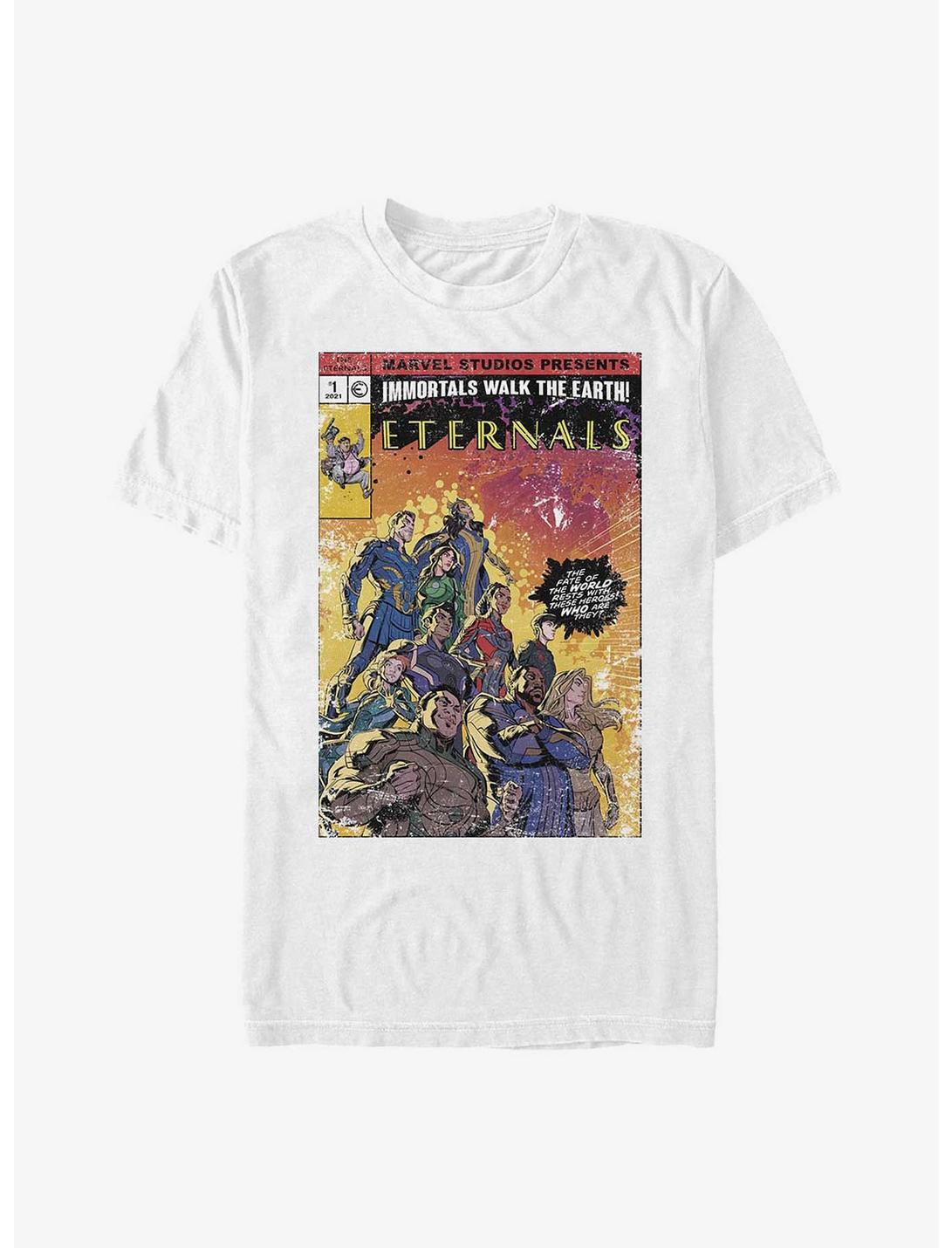 Marvel Eternals Vintage Style Comic Book Cover T-Shirt, WHITE, hi-res