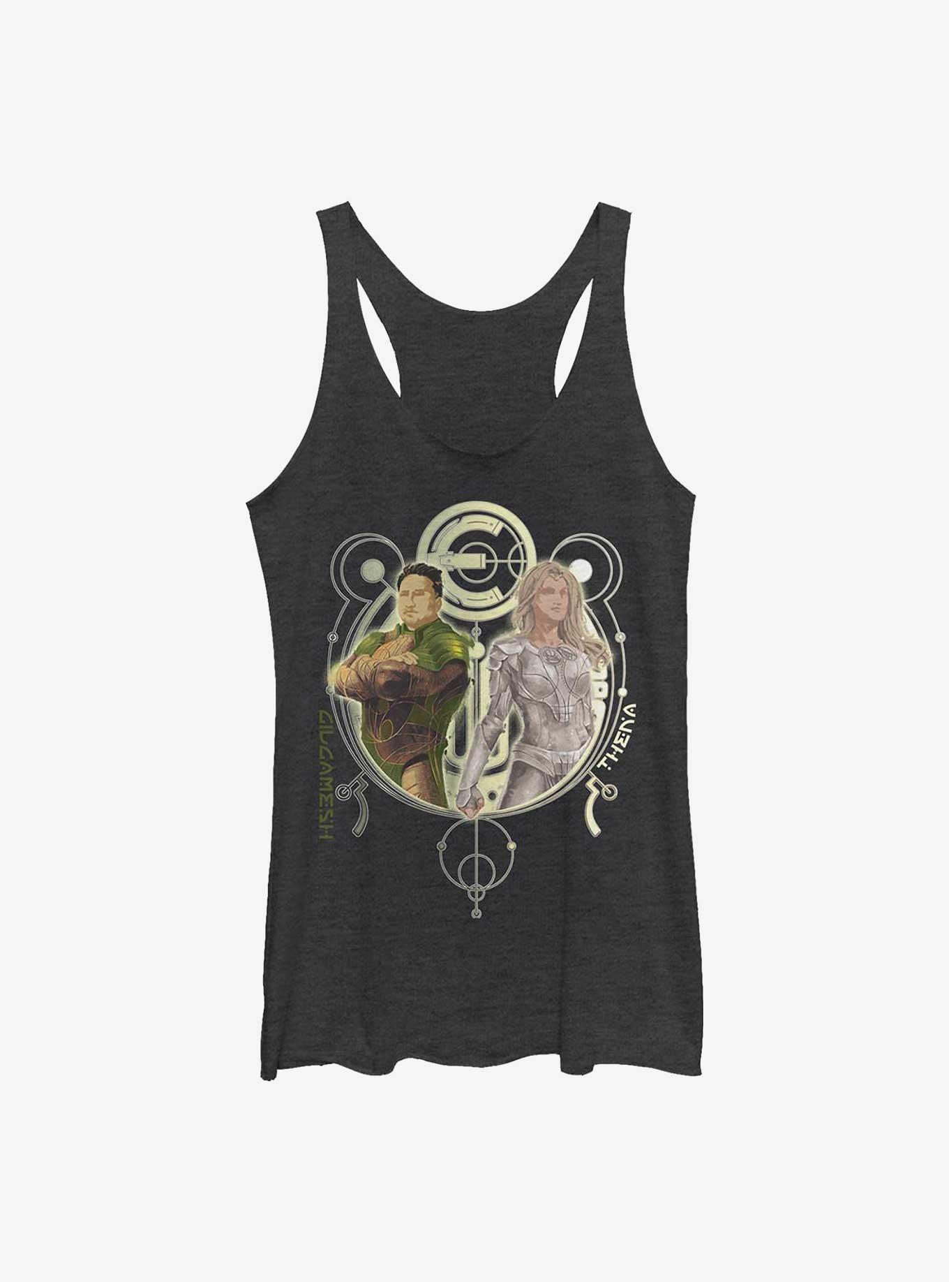 Marvel Eternals Gilgamesh & Thena Duo Womens Tank Top, BLK HTR, hi-res