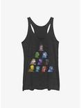 Marvel Eternals Silhouette Heads Pyramid Womens Tank Top, BLK HTR, hi-res