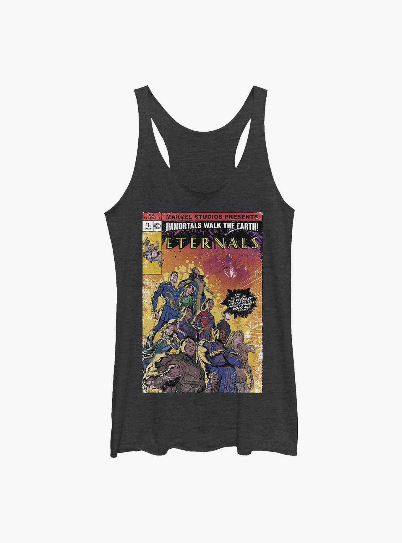 Marvel Eternals Vintage Style Comic Book Cover Womens Tank Top, , hi-res