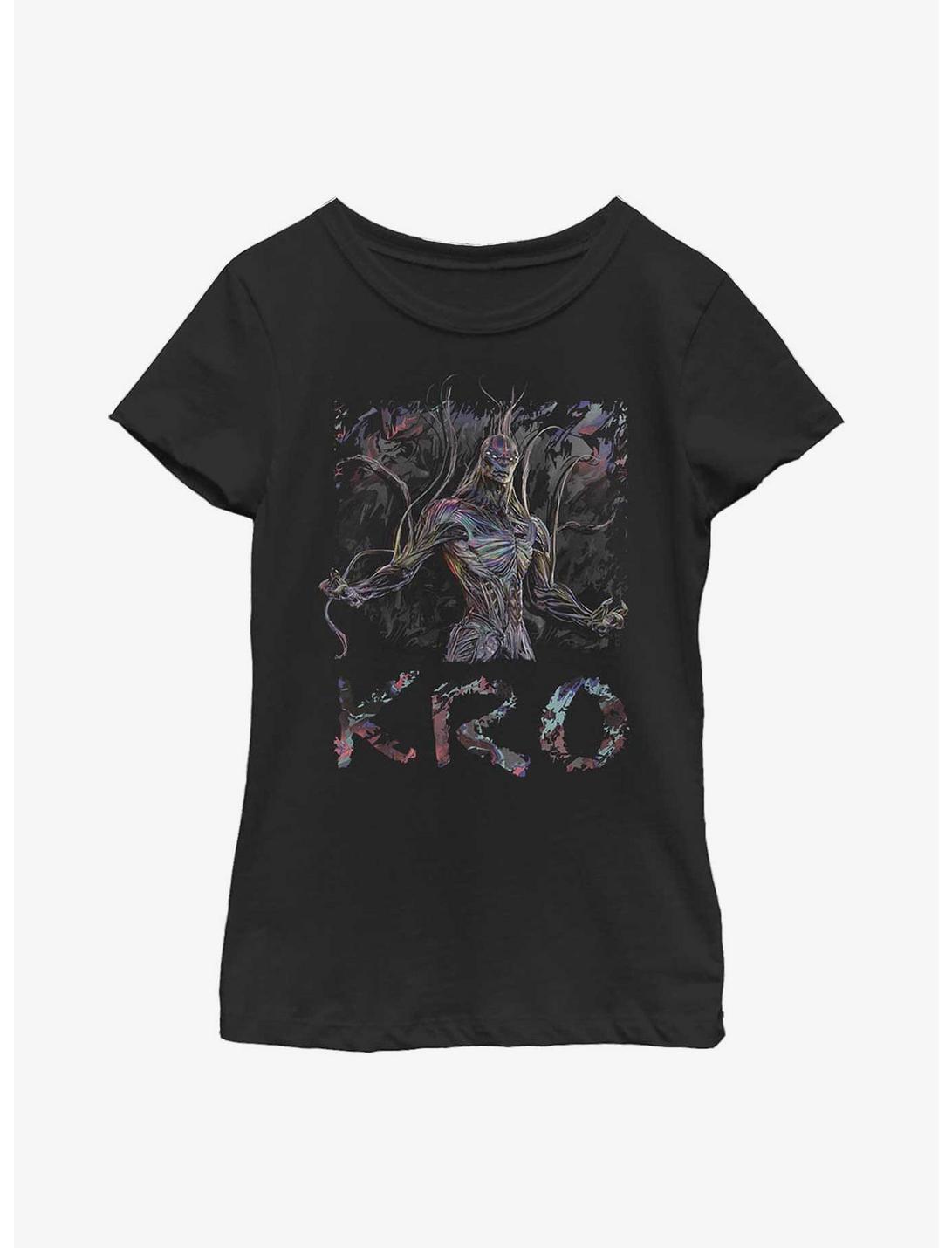 Marvel Eternals Camo Kro Youth Girls T-Shirt, BLACK, hi-res