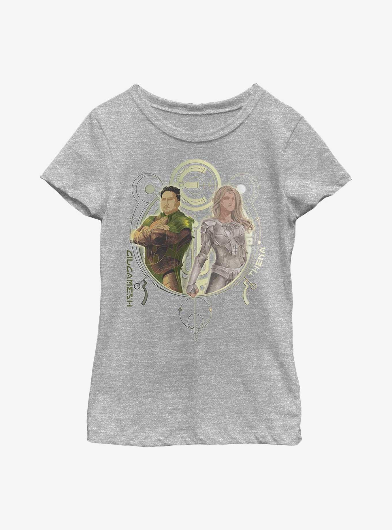 Marvel Eternals Gilgamesh & Thena Duo Youth Girls T-Shirt, ATH HTR, hi-res