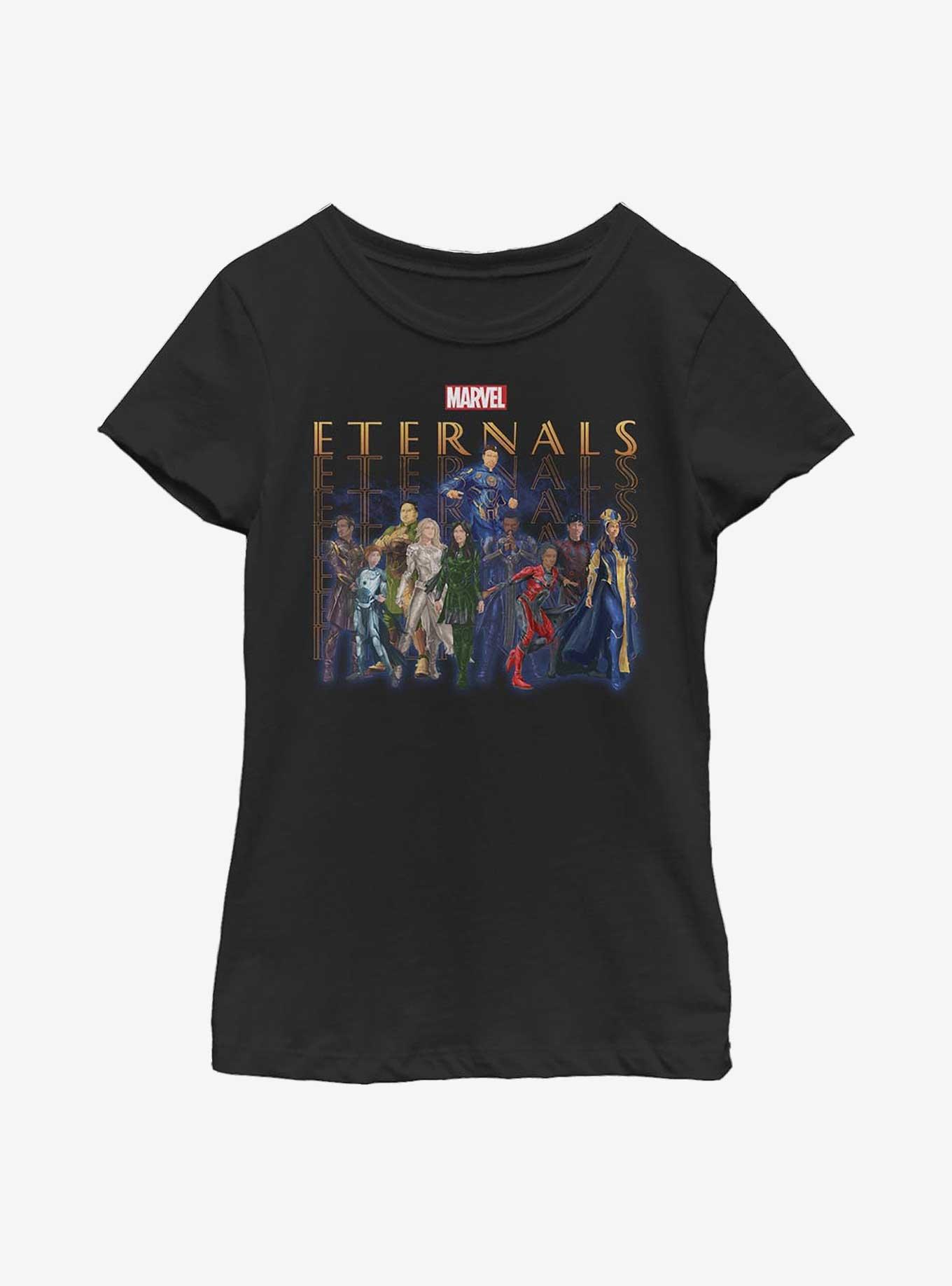 Marvel Eternals Eternals Group Repeating Youth Girls T-Shirt, , hi-res