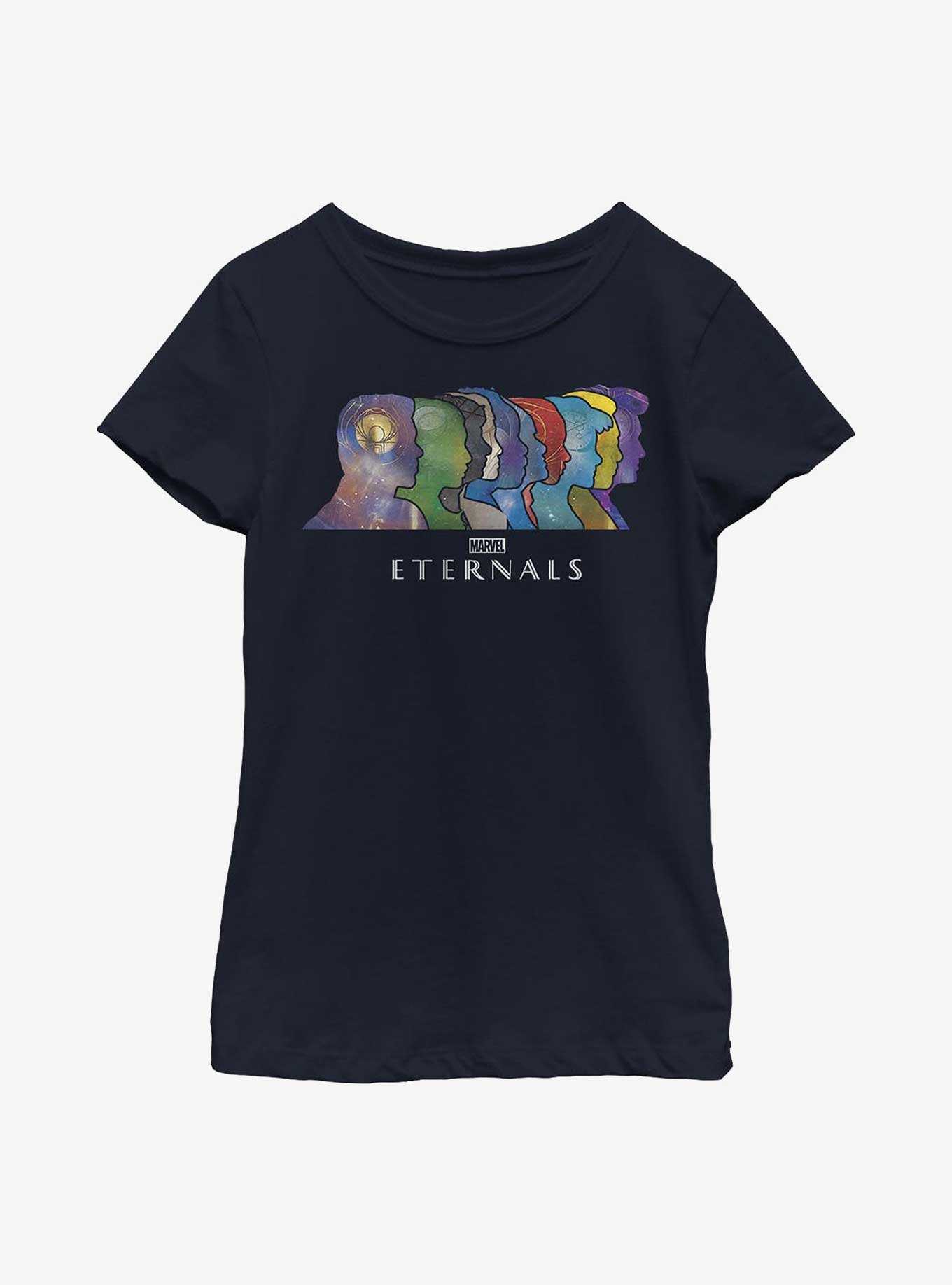 Marvel Eternals Silhouette Heads Youth Girls T-Shirt, , hi-res