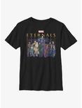 Marvel Eternals Eternals Group Repeating Youth T-Shirt, BLACK, hi-res