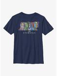 Marvel Eternals Silhouette Heads Youth T-Shirt, NAVY, hi-res