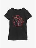 Marvel Eternals Druig & Makkari Duo Youth Girls T-Shirt, BLACK, hi-res