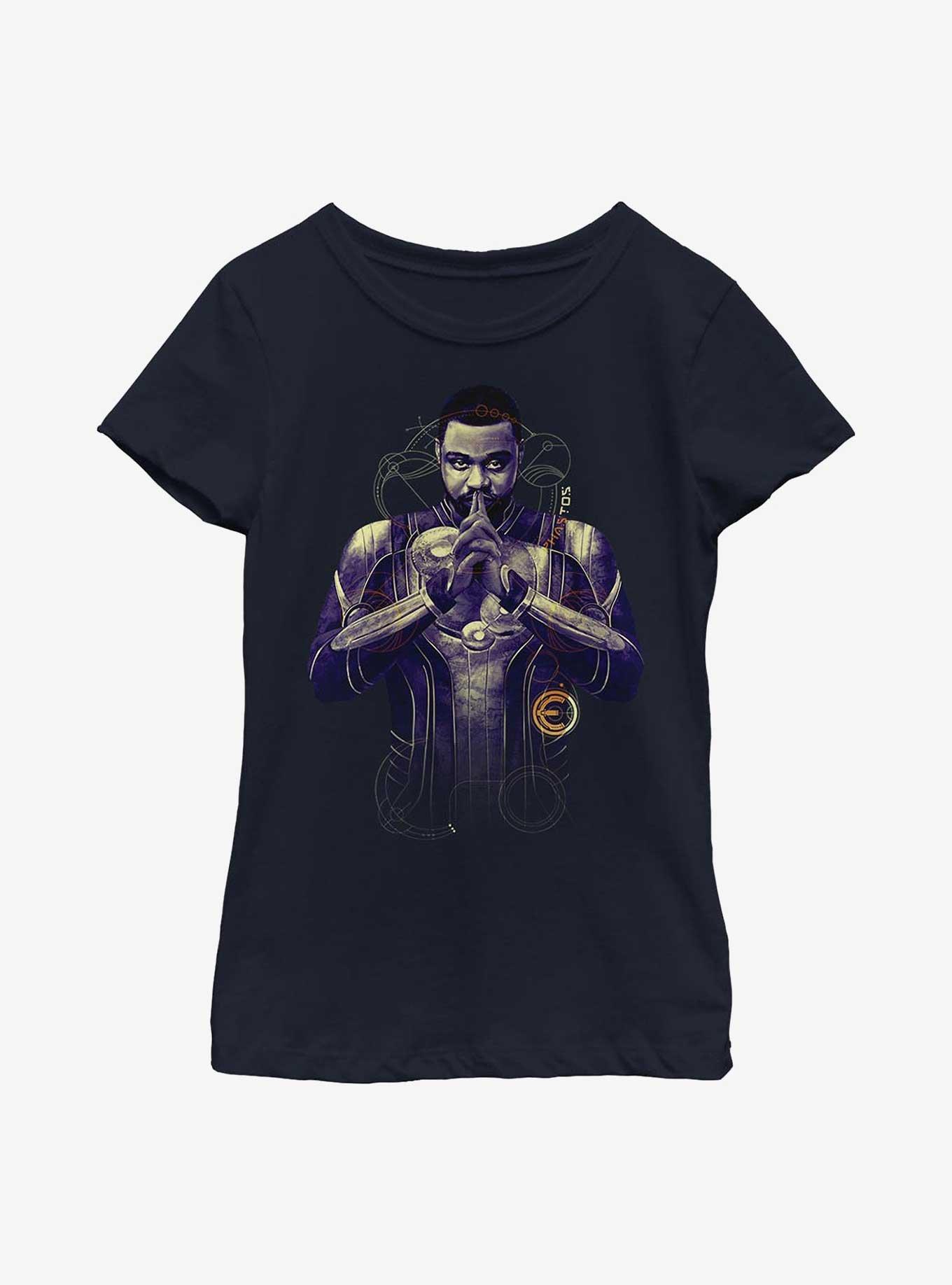 Marvel Eternals Phastos Ready Youth Girls T-Shirt, NAVY, hi-res