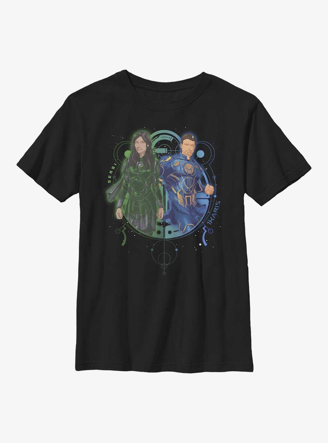 Marvel Eternals Sersi & Ikaris Duo Youth T-Shirt, , hi-res